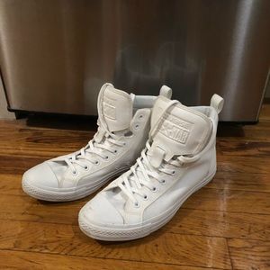 White high-top Converses